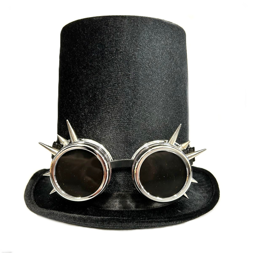 Top Hat & Spike Goggles Fancy Dress Costume